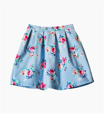 FLOWERS ON FLOWERS SKIRT