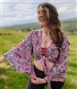 Upcycled Silky Butterfly Wrap Tops