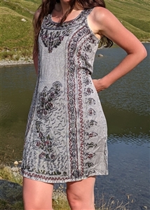 Embroidered Tie-Back Summer Dresses