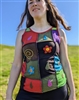 Patchwork Cotton Vest Tops