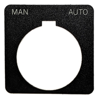 "Man/Auto" NAME PLATE