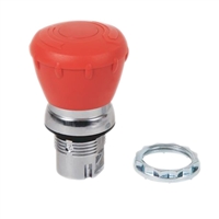 Red Non-Illuminated Mushroom Head 22mm Stop button.