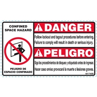 CONFINED SPACE DECAL