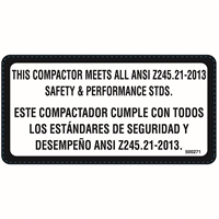 Decal ANSI Z245.2-2004