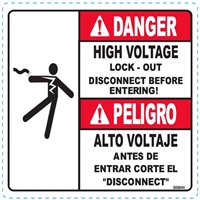 HIGH VOLTAGE SAFETY DECAL