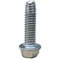 Screw 1/4-20 x 1" Self-thread slotted hex head