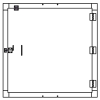 Security Door - Single Door - 45"x45"