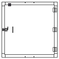 Security Door - Single Door - 48"x48"