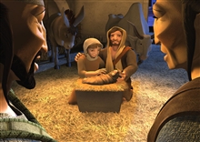 Nativity Stable Scene Christmas Card