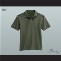 Men's Solid Color Kelp Polo Shirt
