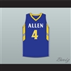 Tyrese Martin 4 William Allen High School Canaries Blue Basketball Jersey 1