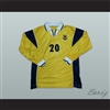 2002-2003 Style Ukraine National Team Home Yellow Long Sleeve Soccer Jersey