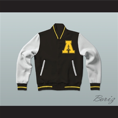 All The Right Moves Ampipe Bulldogs High School Football Varsity Letterman Jacket-Style Sweatshirt