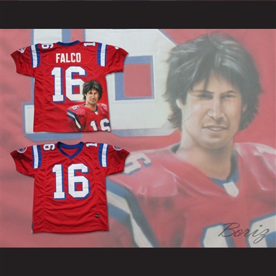 Keanu Reeves Shane Falco 16 Sentinels Airbrush Portrait Football Jersey The Replacements