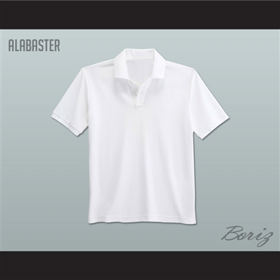 Men's Solid Color Alabaster Polo Shirt