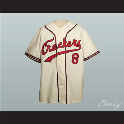 1957 Replica Atlanta Crackers Button-Down Baseball Jersey New