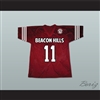 Scott McCall 11 Beacon Hills Cyclones Lacrosse Jersey Teen Wolf Includes Patch