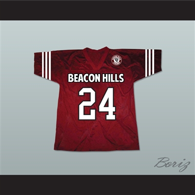 Stiles Stilinski 24 Beacon Hills Cyclones Lacrosse Jersey Teen Wolf Includes Patch