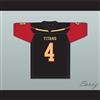 Bailey Zappe 4 Victoria East High School Titans Black Football Jersey 1