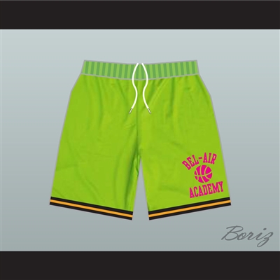 Fresh Prince Bel-Air Academy Basketball Shorts Neon Green