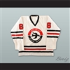 Benjamin MacLellan 6 Waterloo Black Hawks White Hockey Jersey