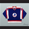 Bob Essensa 35 Moncton Hawks Blue Hockey Jersey