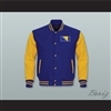 Bosnia and Herzegovina Royal Blue Wool and Yellow Gold Lab Leather Varsity Letterman Jacket