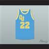 Sam "Bull" Newton 22 Cadwallader University Light Blue Basketball Jersey Fast Break