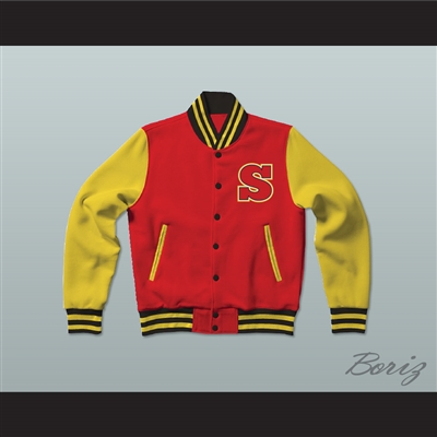 Smallville Crows High School Varsity Letterman Jacket-Style Sweatshirt