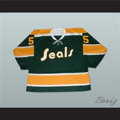 Carol Vadnais 5 California Golden Seals Hockey Jersey