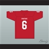 Cordale Flott 6 Saraland High School Spartans Red Football Jersey 4