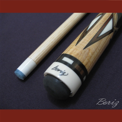 Boriz Billiards Linen Grip Pool Cue Stick Original Inlay Artwork