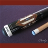 Boriz Billiards Black Leather Grip Pool Cue Stick Original Inlay Artwork