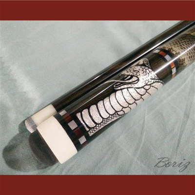 Boriz Billiards Laminated Snakeskin Grip Pool Cue Stick Cobra Elite Series