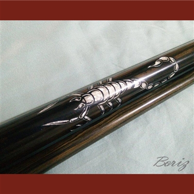 Boriz Billiards Laminated Snakeskin Grip Pool Cue Stick Scorpion Elite Series