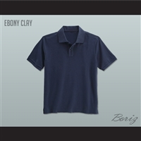 Men's Solid Color Ebony Clay Polo Shirt