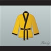 Evander 'Real Deal' Holyfield Gold Satin Half Boxing Robe