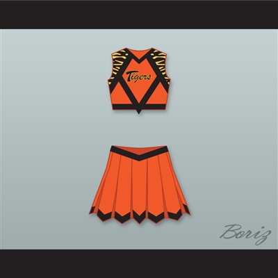 Carly Davidson Gerald R. Ford High School Tigers Cheerleader Uniform Fired Up! Design 2