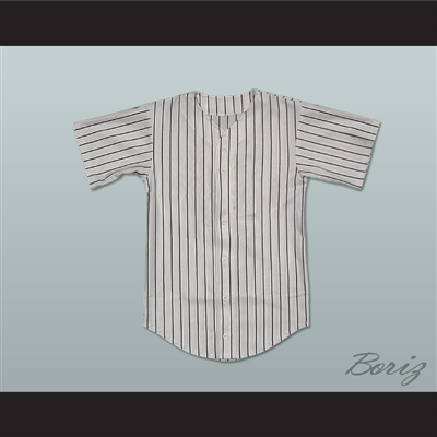 The Warriors Baseball Furies Pinstriped Gray Baseball Jersey