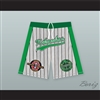 G-Baby Kekambas Gray Pinstriped Basketball Shorts with Patches