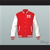 Georgia Red Wool and White Lab Leather Varsity Letterman Jacket