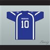 Marcos Gutierrez 10 Liberty Christian School Warriors Blue Football Jersey