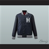 Hiroshima Toyo Carp Navy Blue Varsity Letterman Satin Bomber Jacket