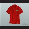 Ricky Bobby Hugalo's Pizza Logo 2 Red Polo Shirt