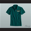 Ricky Bobby Hugalo's Pizza Logo 3 Dark Green Polo Shirt