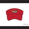 Hugalo's Pizza Logo 3 Red Baseball Visor Hat