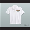 Ricky Bobby Hugalo's Pizza Logo 3 White Polo Shirt