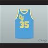 Leroy "Hustler" Monroe 35 Cadwallader University Light Blue Basketball Jersey Fast Break