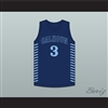 JD Davison 3 Calhoun High School Tigers Navy Blue Basketball Jersey 1