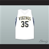 Jabari Walker 34 Campbell Hall School Vikings White Basketball Jersey 3